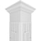 Ekena Millwork Craftsman Classic Square Non-Tapered Hastings Fretwork Column w/ Crown Capital & Crown Base CC0809ENHASCRCR - alternate 4